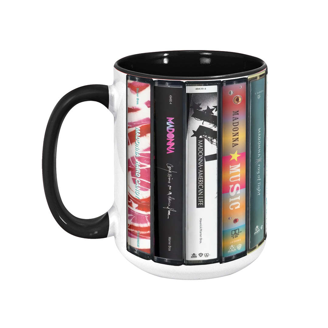 Madonna Albums Cassette Retro Collection Accent Mug