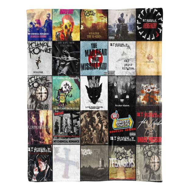 My Chemical Romance Sherpa Blanket – Emotional Warmth Wrapped in Iconic MCR Art