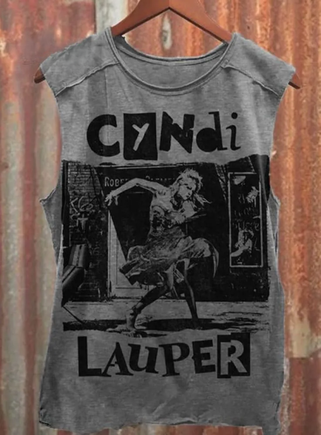 Retro Pink She's So Unusual Cyndi Lauper Unisex Classic Tank Top