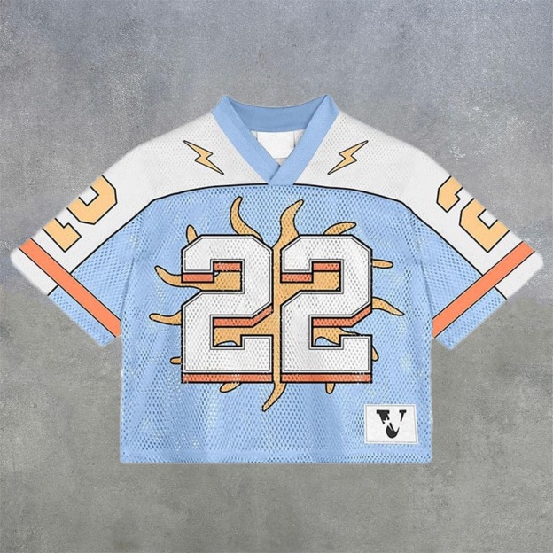Mesh quick-drying No. 22 casual sports jersey