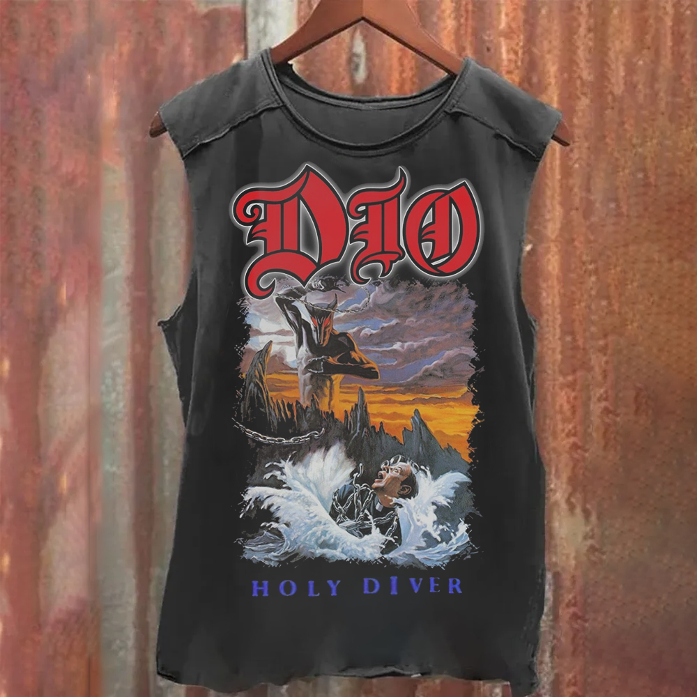 Dio Band - Holy Diver Vintage Washed Tank Top
