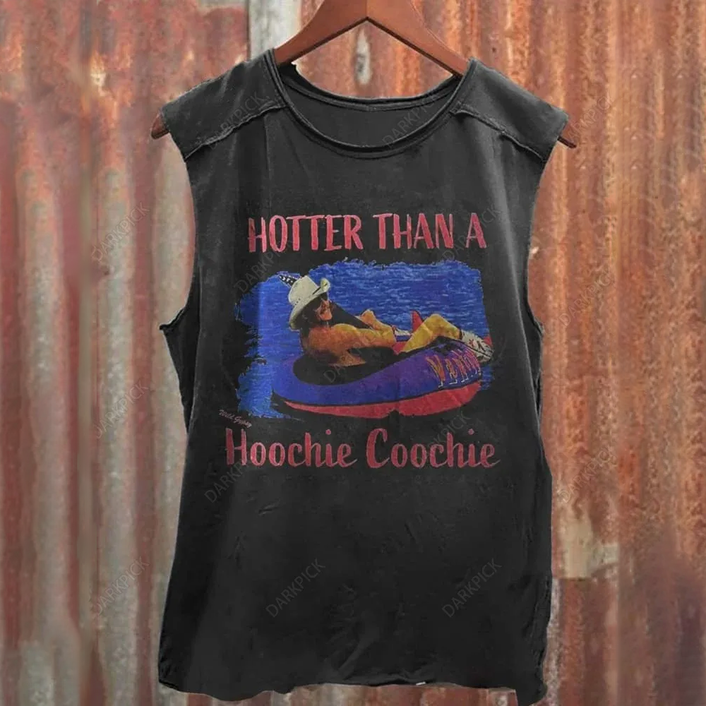 Unisex Hotter Than A Wild Gypsy Hoochie Coochie Print Casual Tank Top