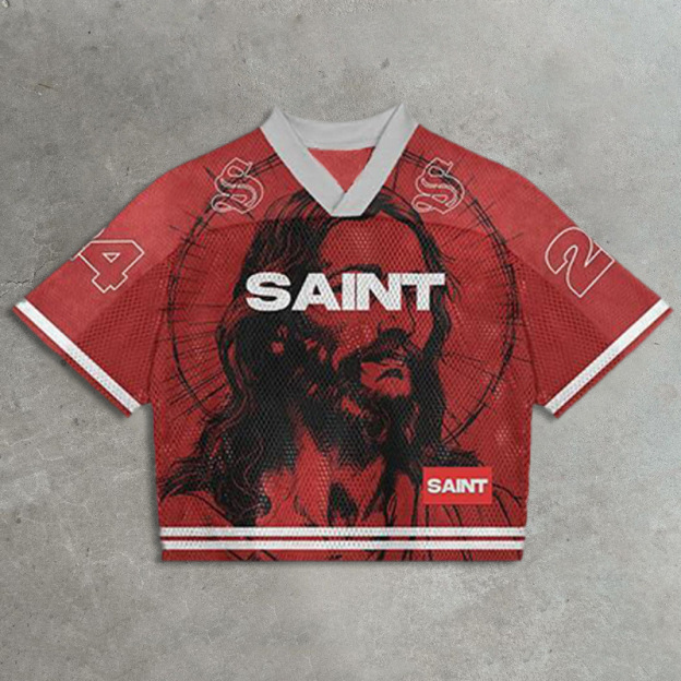 Mesh quick-drying saint casual sports jersey