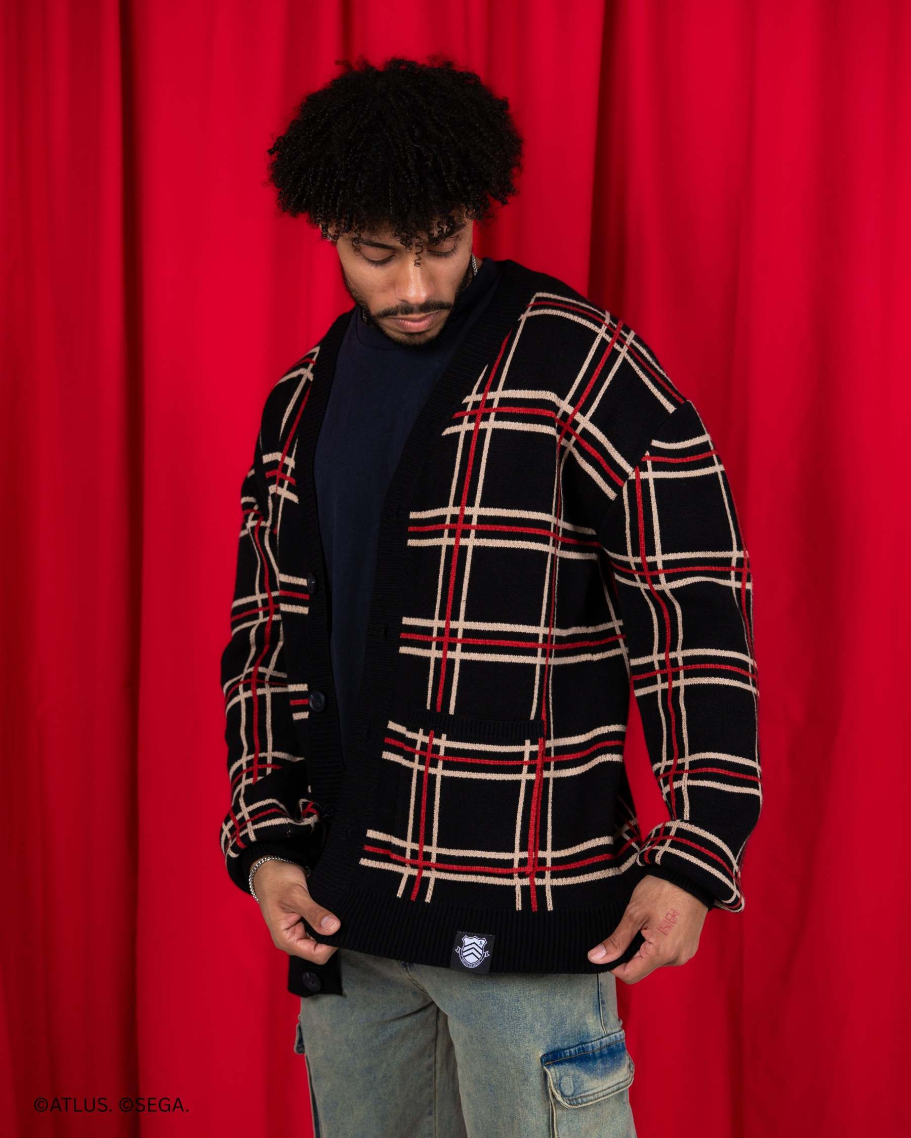 Shujin Academy Plaid Cardigan