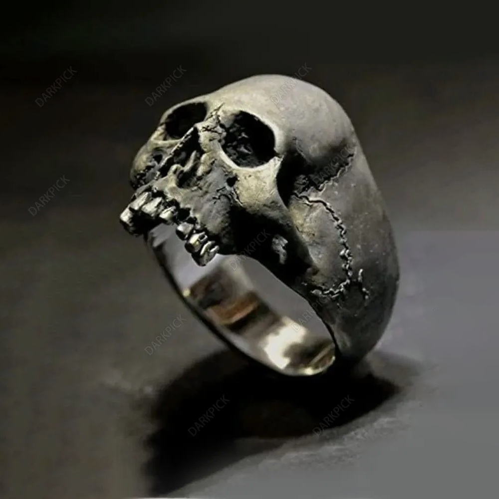 Male Punk Skull Finger Ring