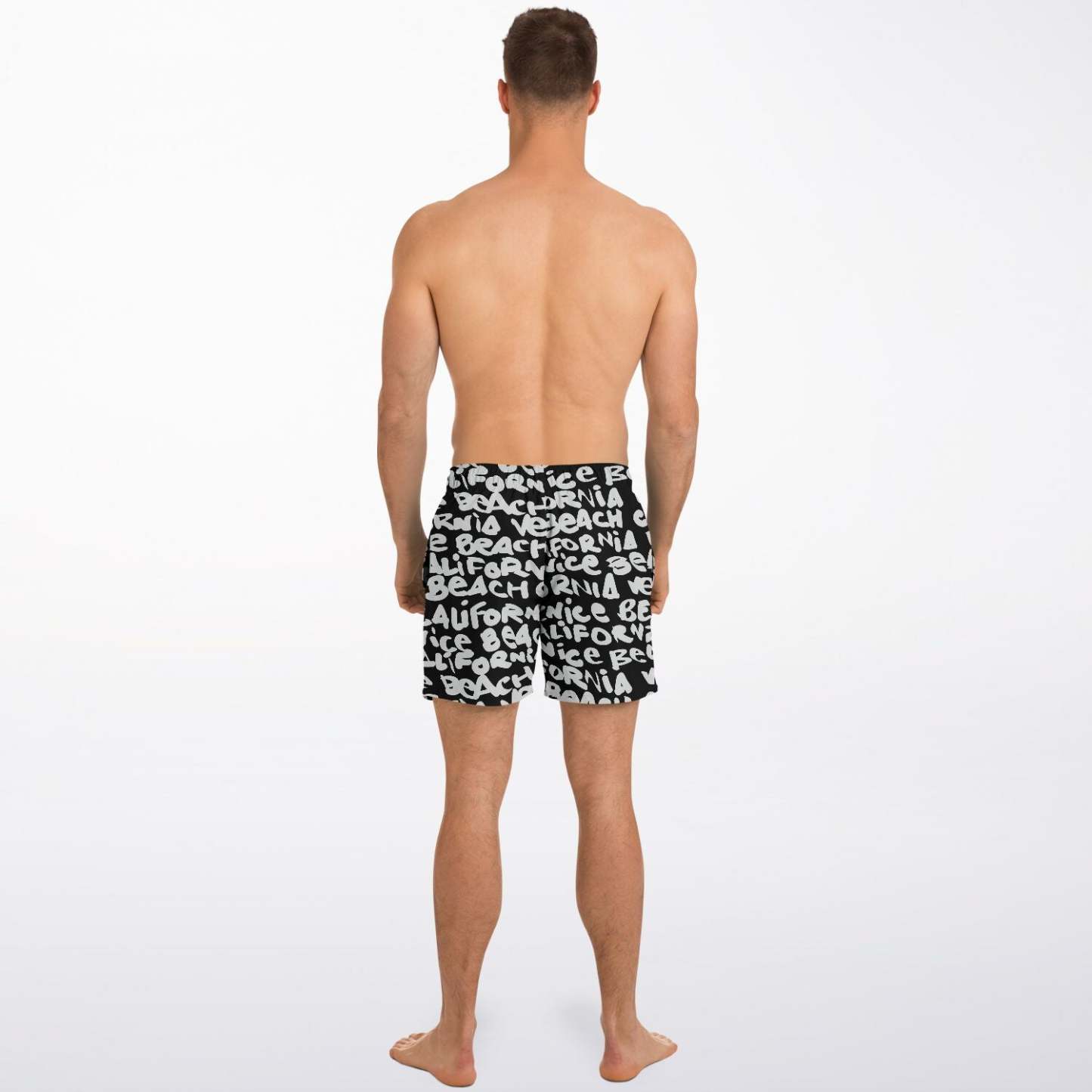Venice white swim trunks