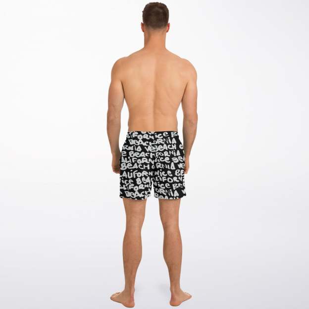 Venice white swim trunks
