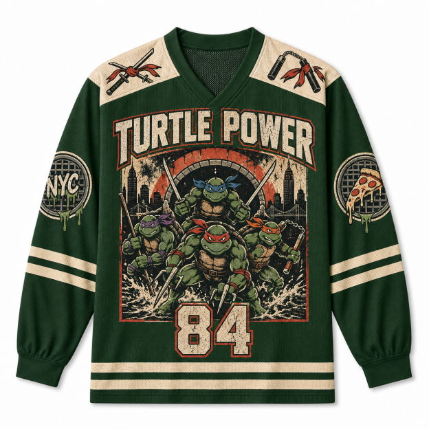 TURTLE POWER Jersey Shirts