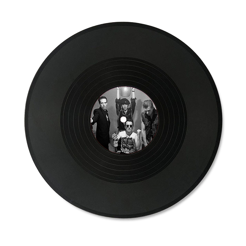 The Clash Band Simulated Concert Record Vinyl Discs Decorate The Room Walls