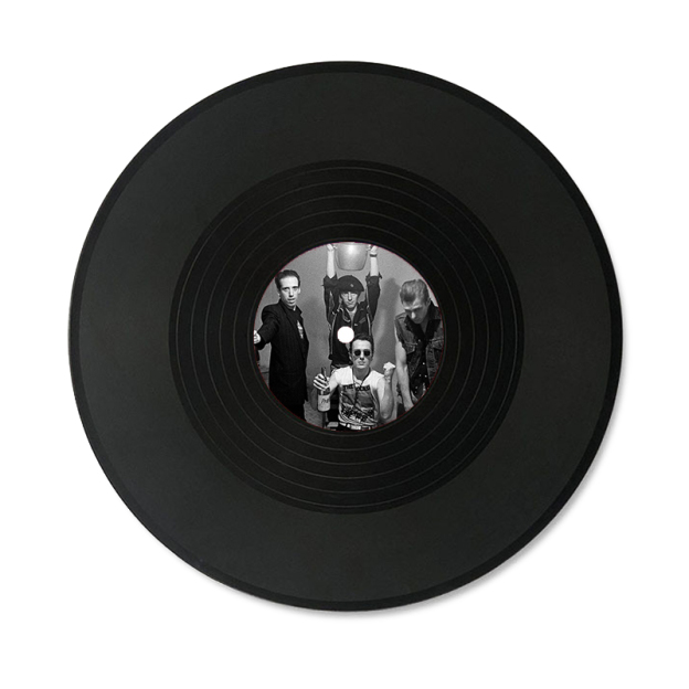 The Clash Band Simulated Concert Record Vinyl Discs Decorate The Room Walls