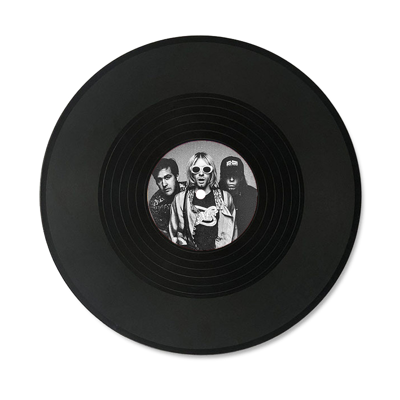 Nirvana Band Simulated Concert Record Vinyl Discs Decorate The Room Walls