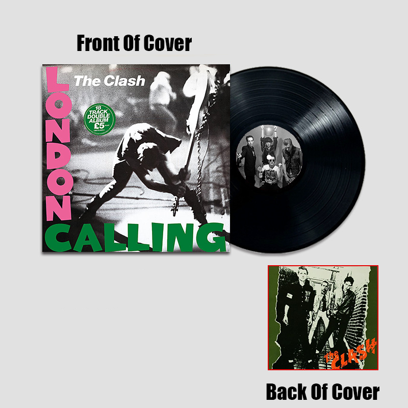The Clash Band Simulated Concert Record Vinyl Discs Decorate The Room Walls