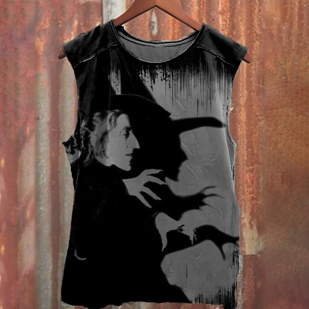 Retro Horror Ghost Art Unisex Classic Tank Top
