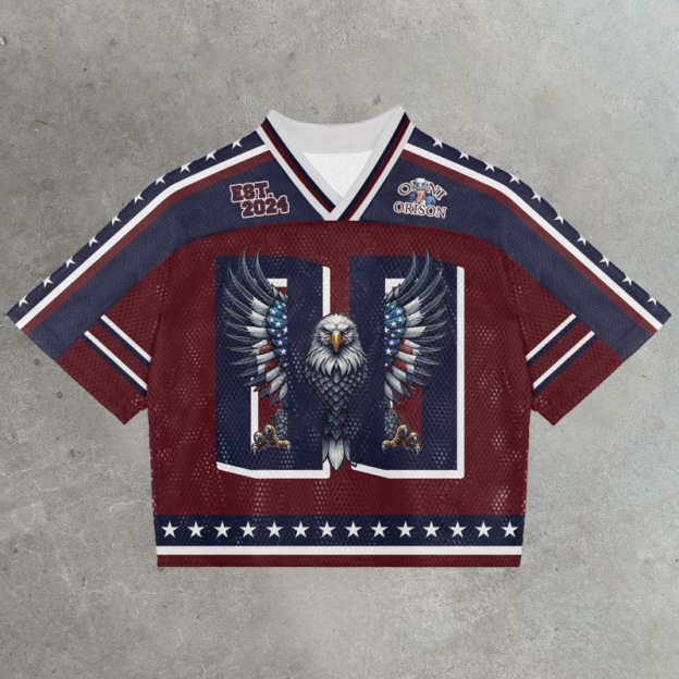 Mesh quick-drying Eagle casual sports jersey