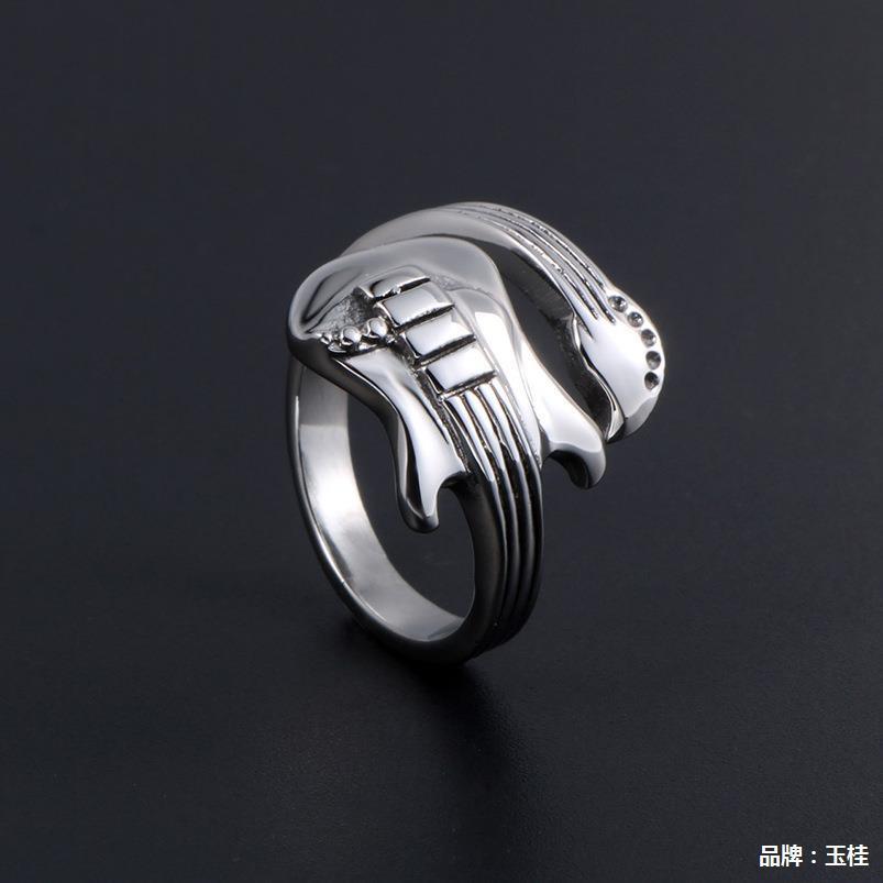 Retro Gothic Punk Style Ring Guitar Music Ring