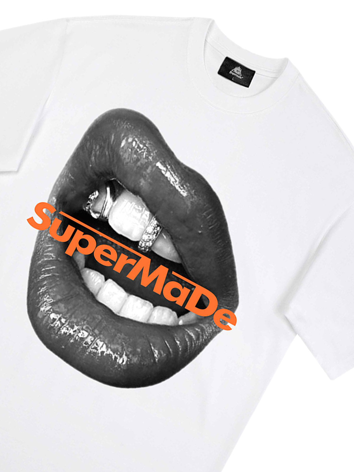 Lips Print Short Sleeve T-shirt -