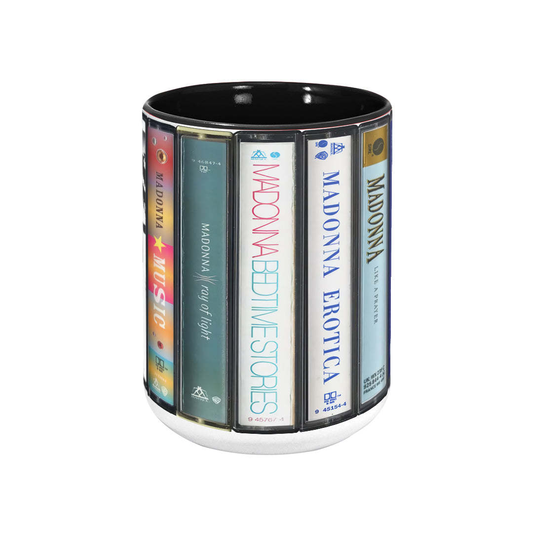 Madonna Albums Cassette Retro Collection Accent Mug