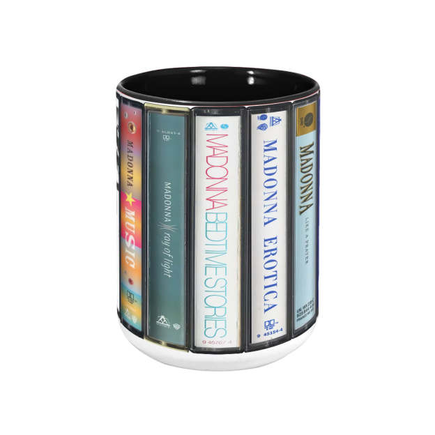 Madonna Albums Cassette Retro Collection Accent Mug