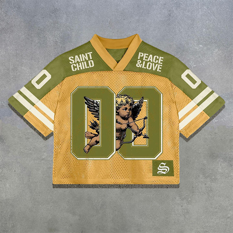 3D digital printing hot selling T-shirt retro fashion casual sports jersey-5