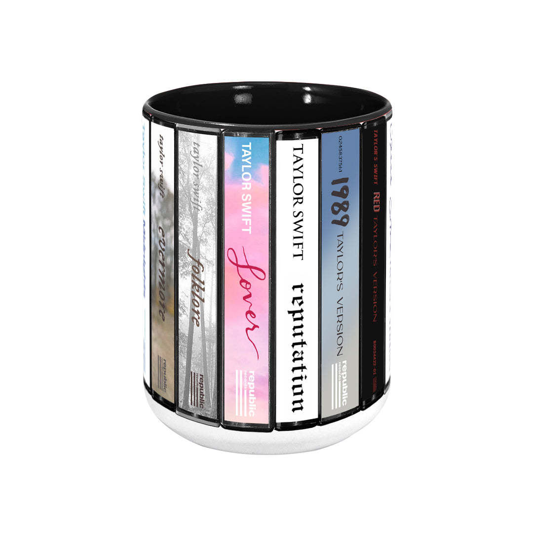 Taylor Swift Albums Collection Accent Mug (Taylor's Version)