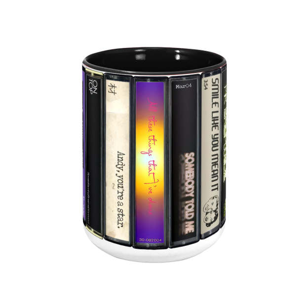 The Killers Hot Fuss Album Cassette Retro Accent Mug
