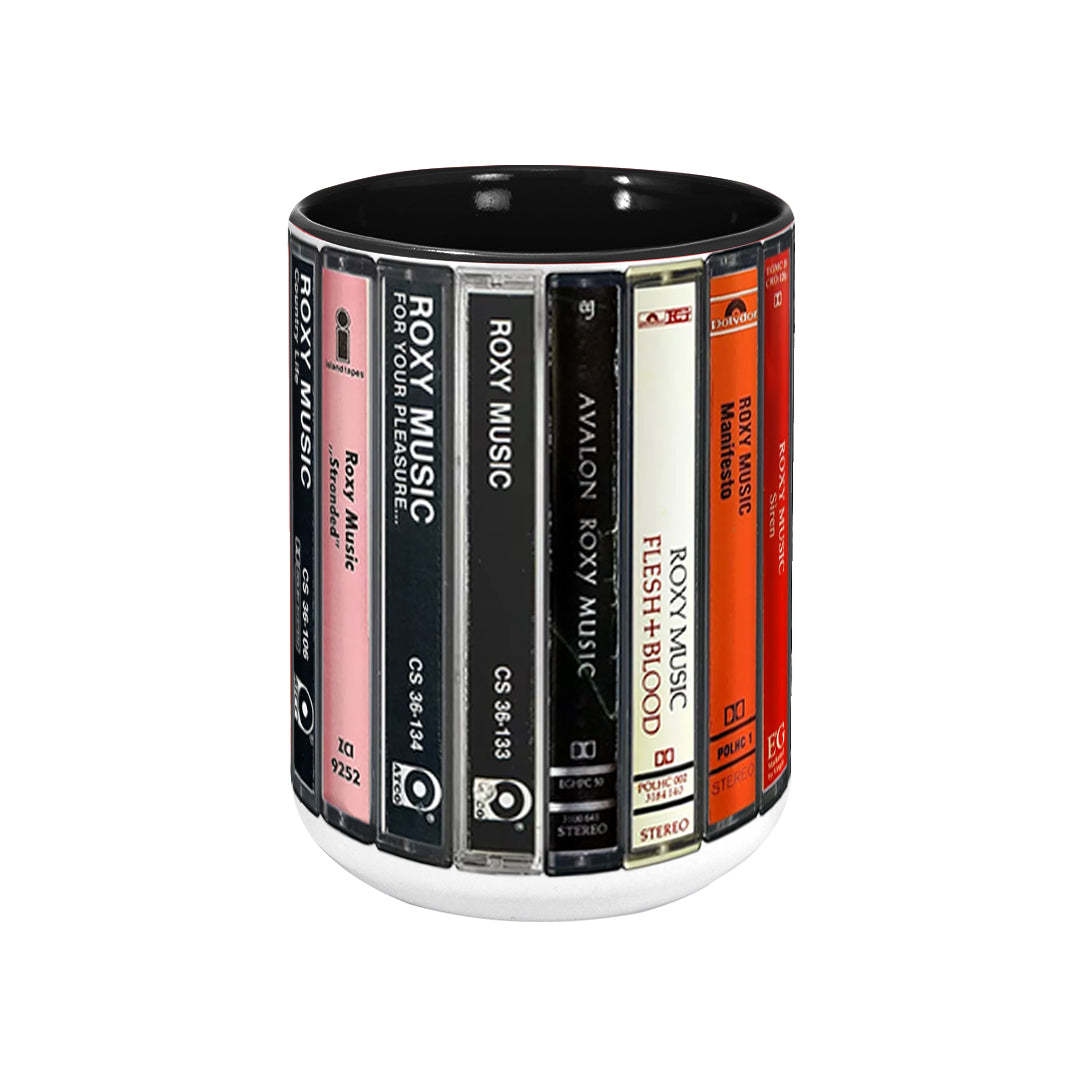 Roxy Music Albums Cassette Retro Collection Accent Mug