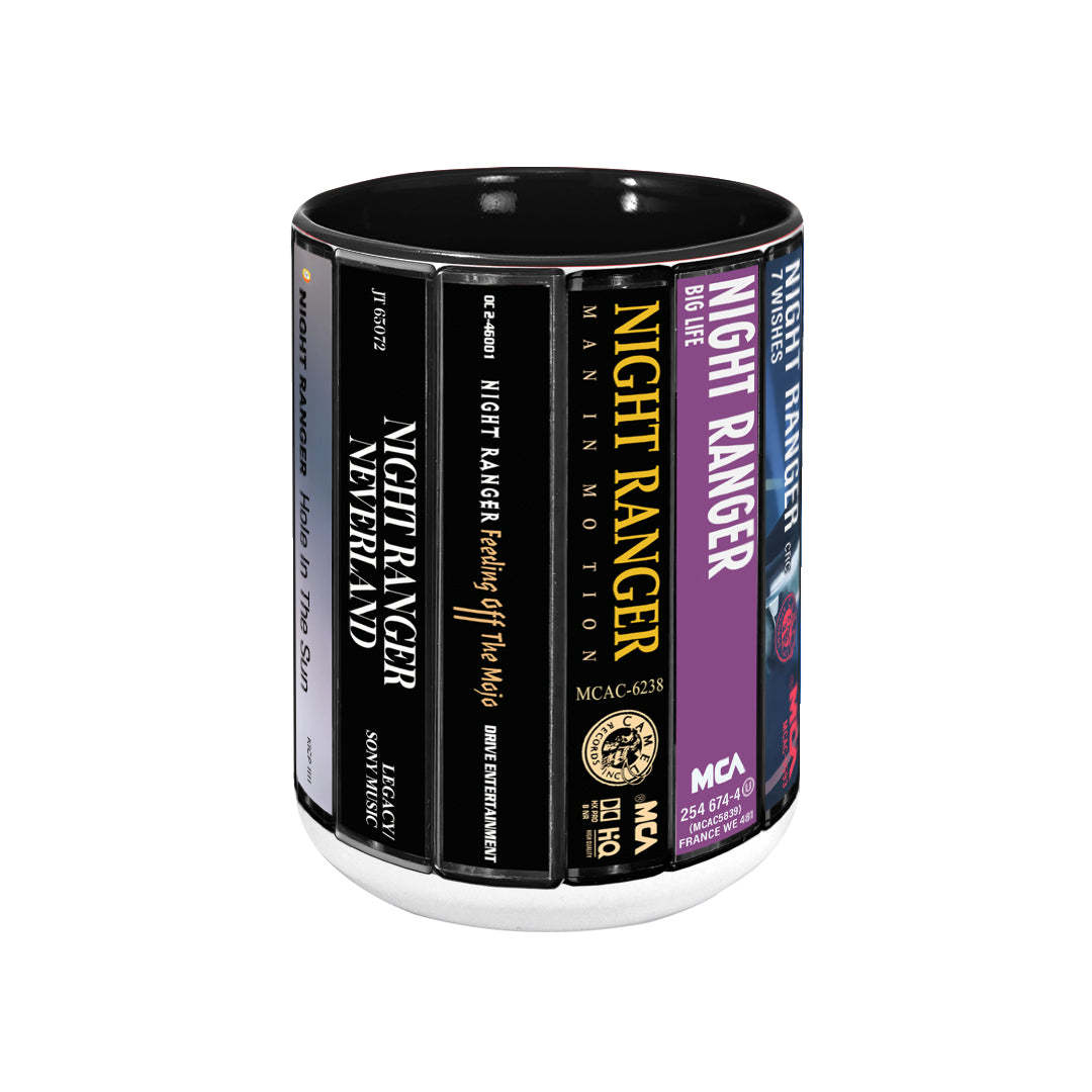 Night Ranger Albums Cassette Retro Collection Accent Mug