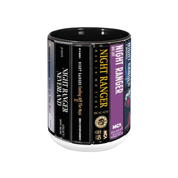 Night Ranger Albums Cassette Retro Collection Accent Mug