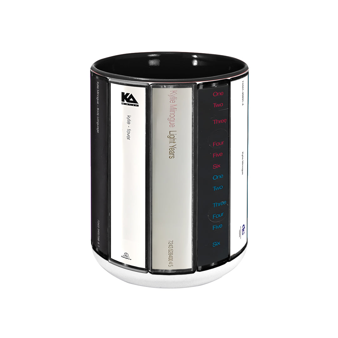 Kylie Minogue Albums Cassette Retro Collection Accent Mug