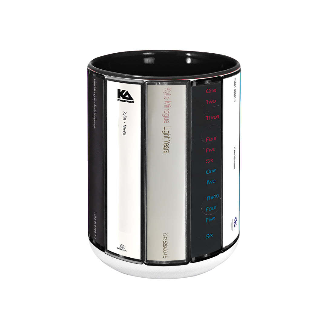 Kylie Minogue Albums Cassette Retro Collection Accent Mug