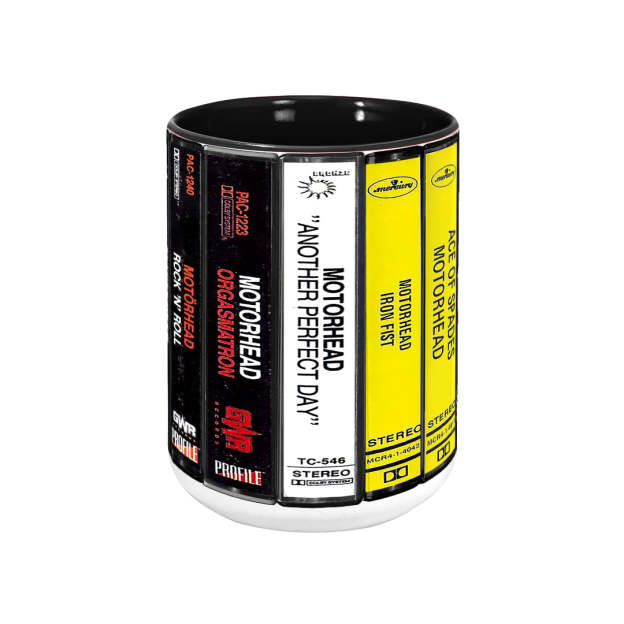 Motorhead Albums Cassette Retro Collection Accent Mug