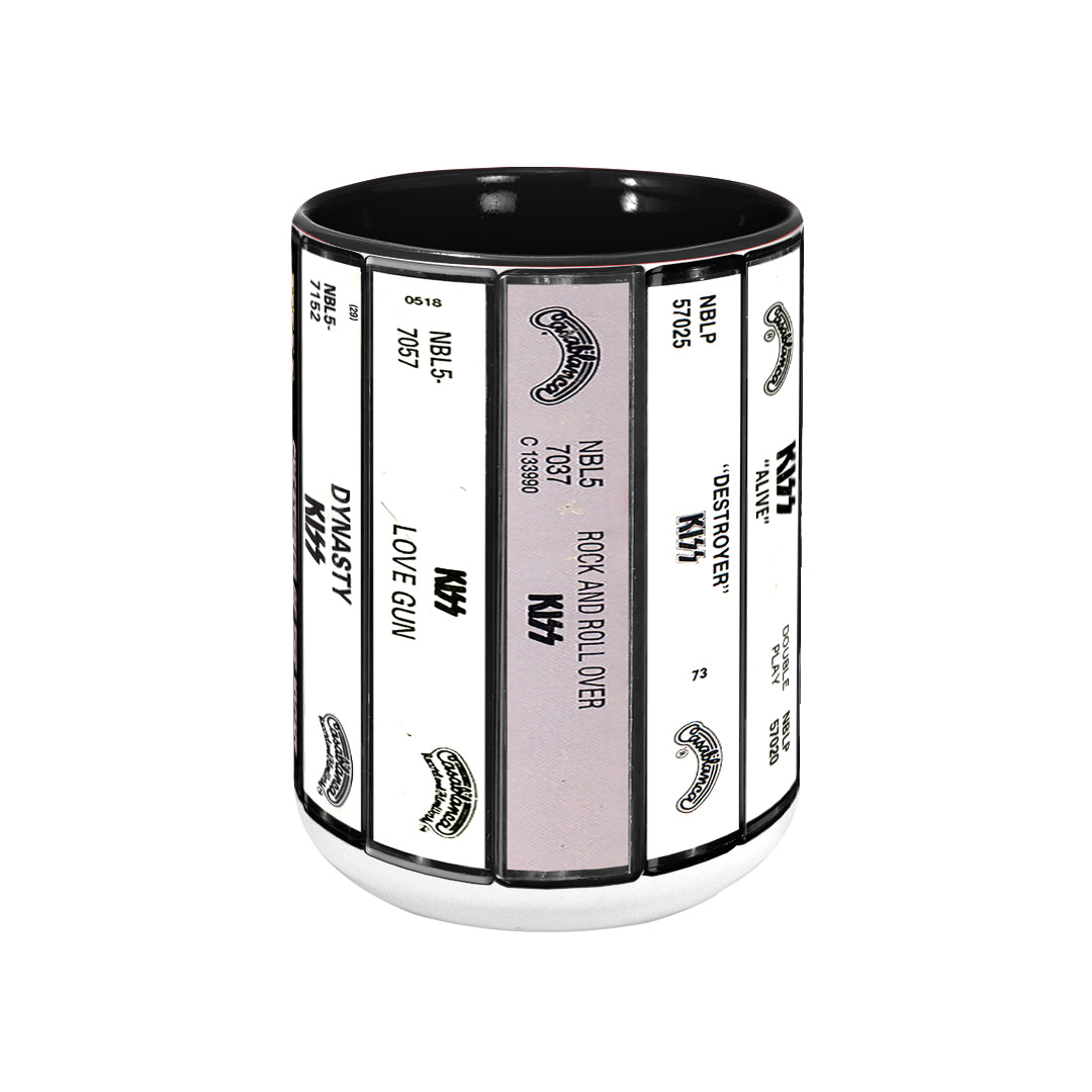 Kiss Albums Cassette Retro Collection Accent Mug