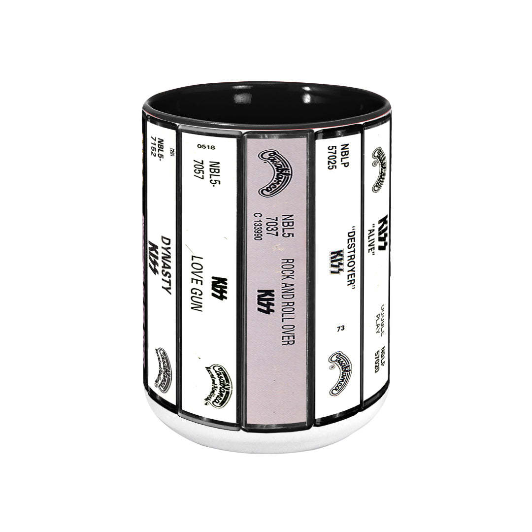 Kiss Albums Cassette Retro Collection Accent Mug