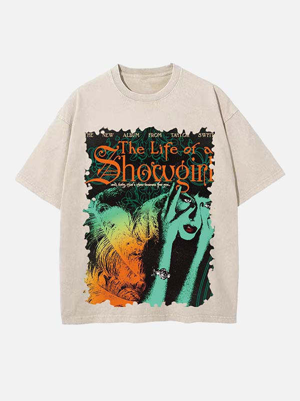 Taylor Swift Print Round Neck T-shirt