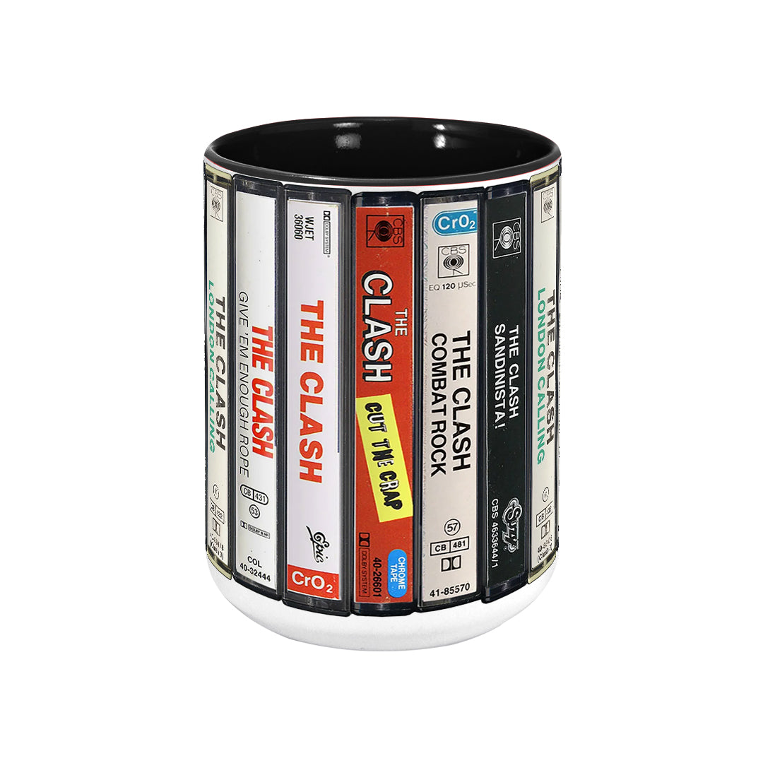 The Clash Albums Cassette Retro Collection Accent Mug