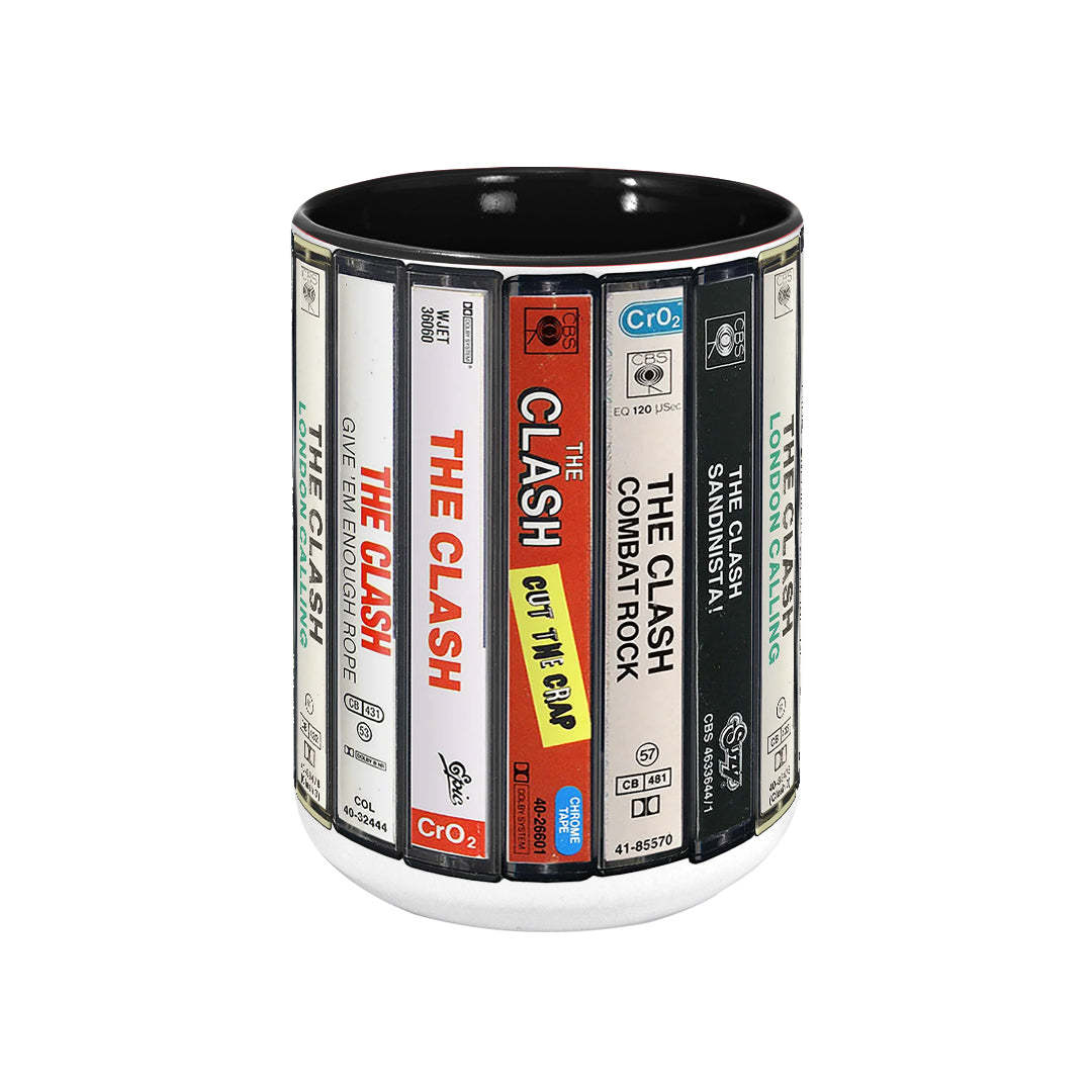 The Clash Albums Cassette Retro Collection Accent Mug