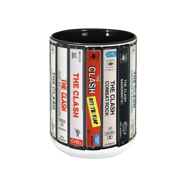 The Clash Albums Cassette Retro Collection Accent Mug