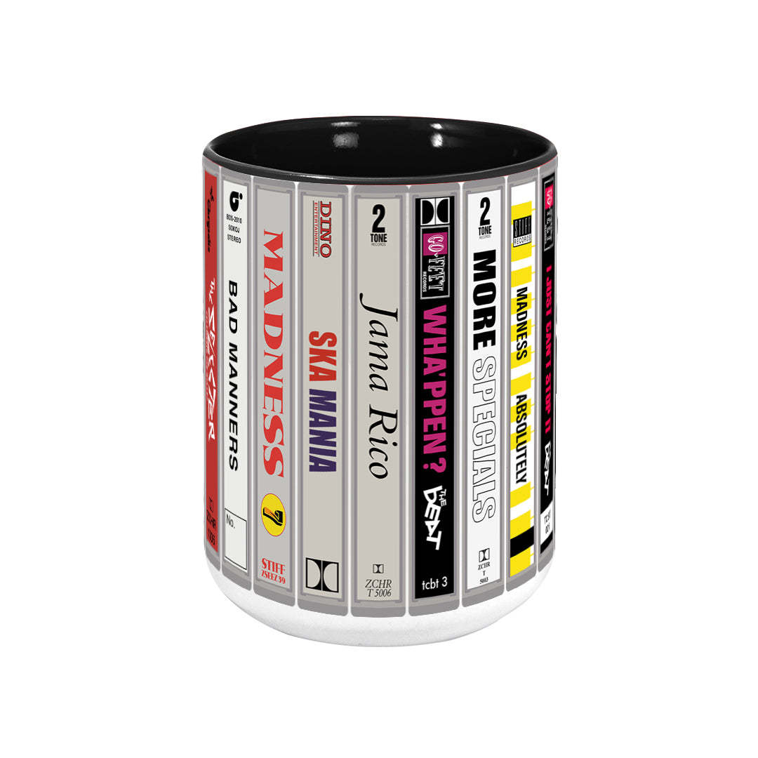 Ska 2-Tone 80s Music Cassette Collection Accent Mug