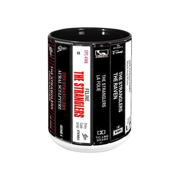 The Stranglers Albums Cassette Retro Collection Accent Mug
