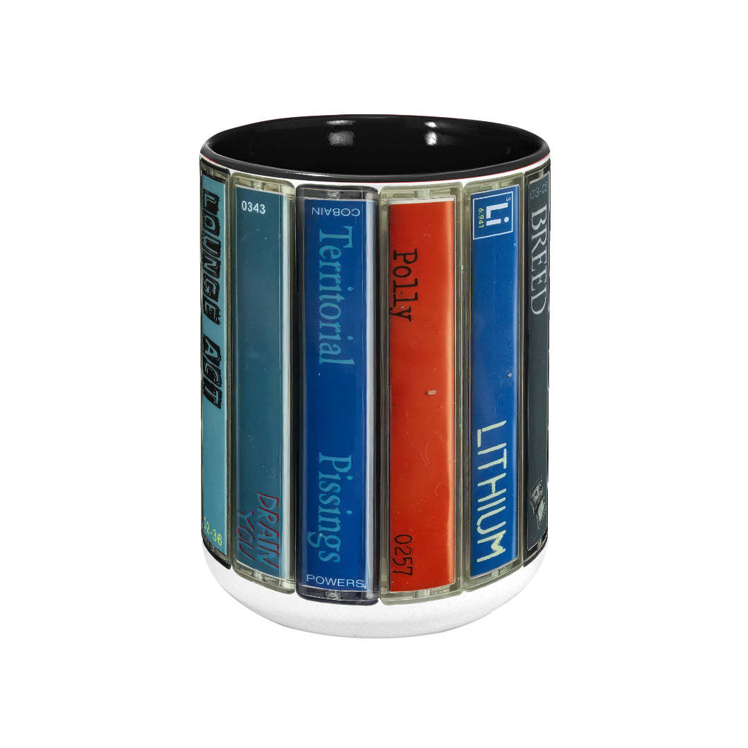 Nirvana Nevermind Album Cassette Retro Accent Mug