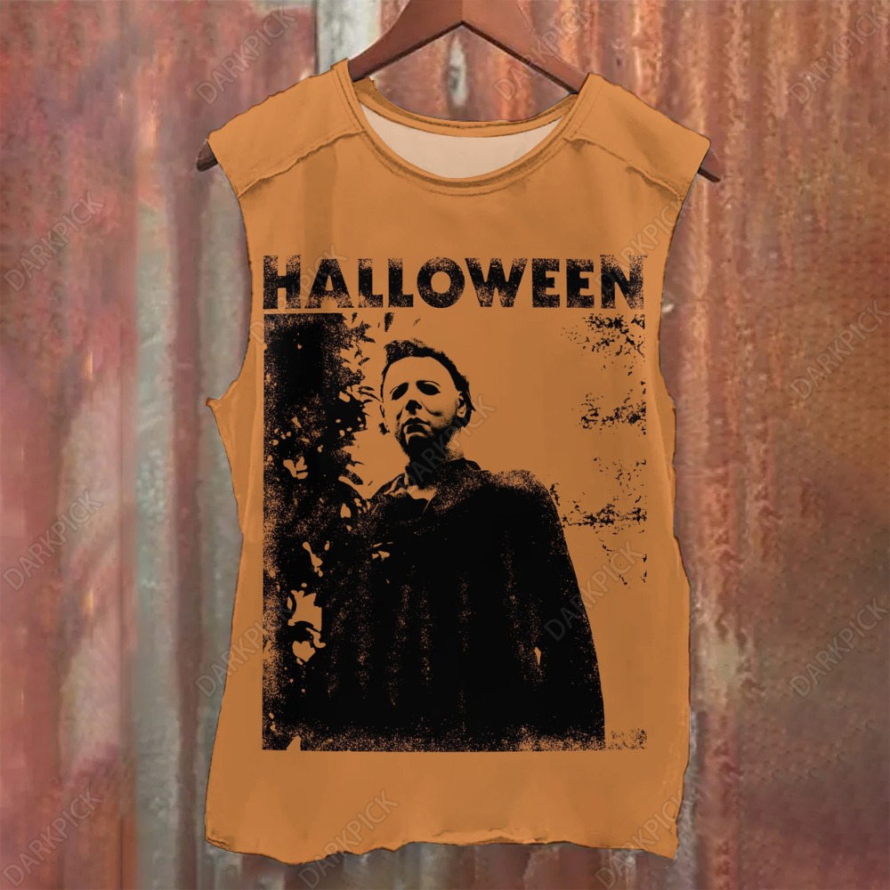 Unisex Casual   Michael Myers (Halloween)  Printed Tank Top