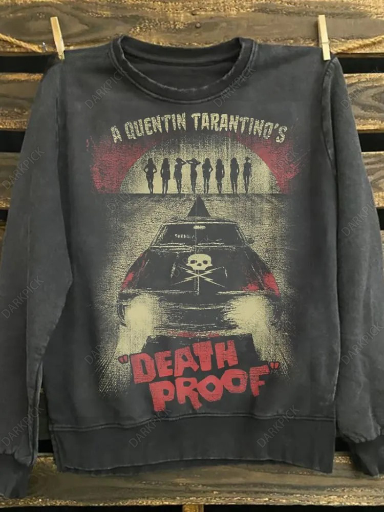 Death Proof Print Unisex   Sweatshirt