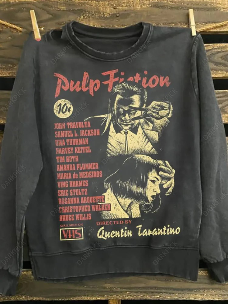 Pulp Fiction Print Unisex 100% Cotton Sweatshirt