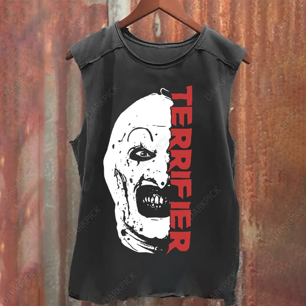 Unisex Vintage Washed Terrifier Tank Top
