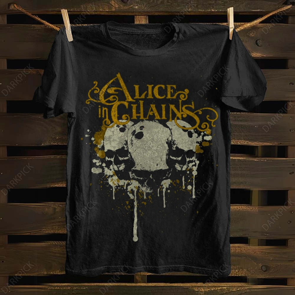 Unisex cotton Alice In Chains T-shirt