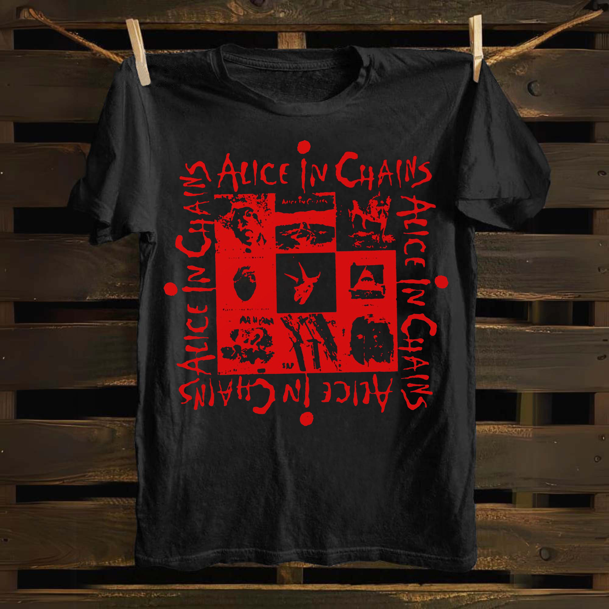 Alice In Chains Band Cotton T-shirt