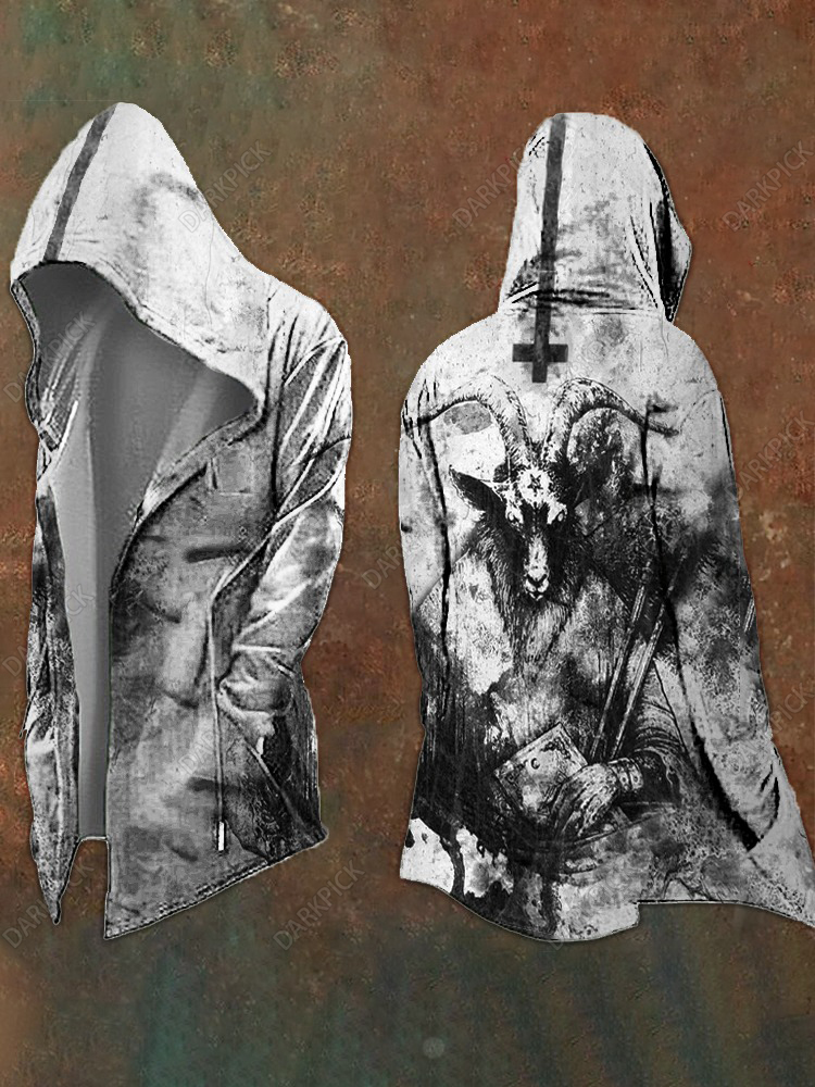 Dark Goat Art Casual Hooded Jacket