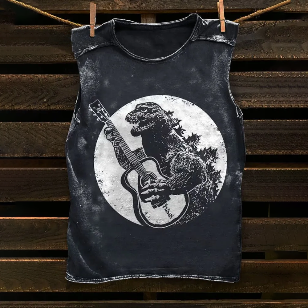 Funny Vintage Guitar Unisex Classic Tank Top