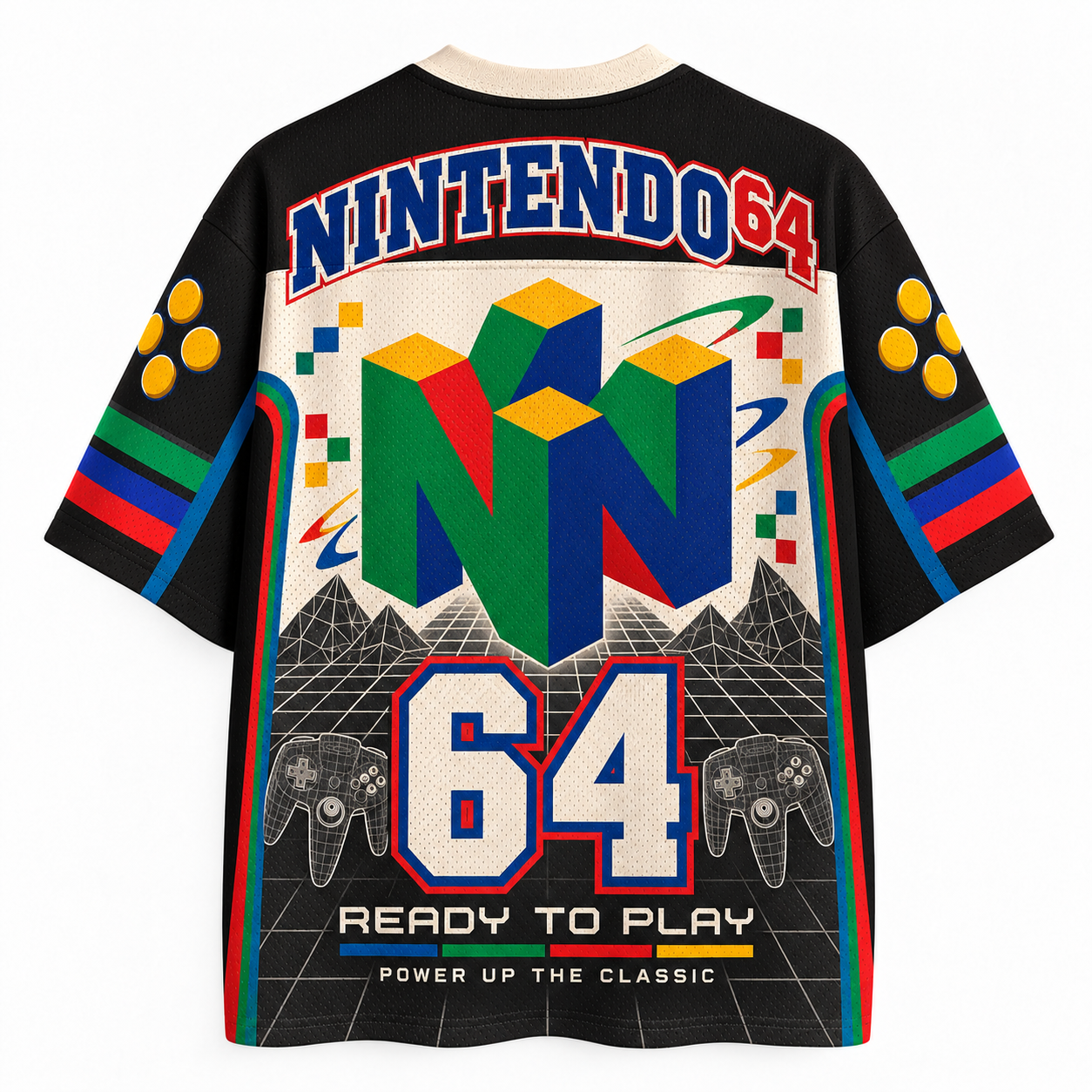 Nintendo 64 N64 Controller Play Explore Discover Retro Jersey Shirts