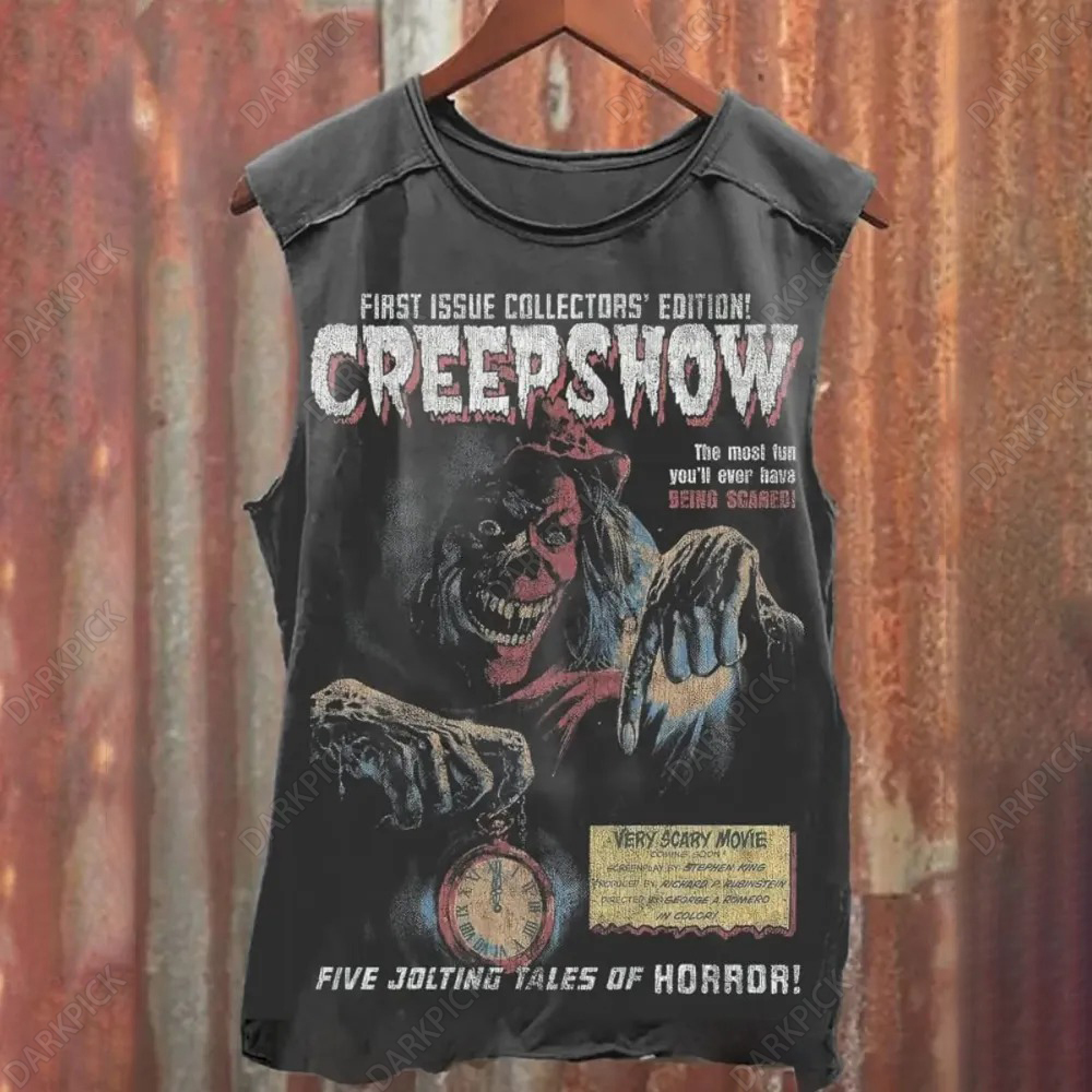 Horror Movie creepshow Graphic Print Tank Top